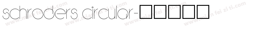 Schroders Circular字体转换